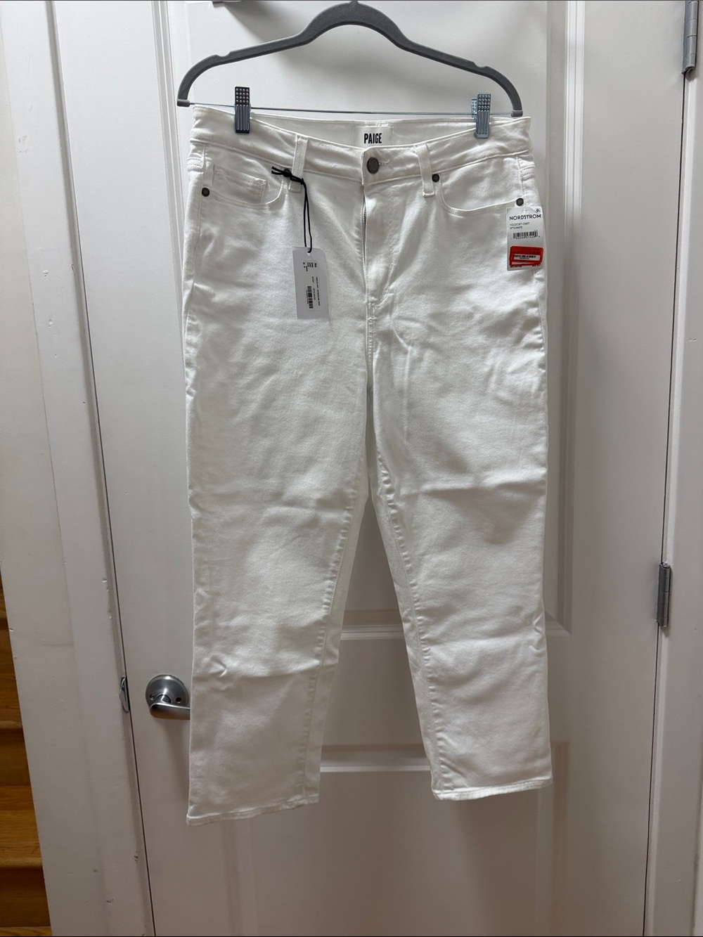 PAIGE Jacqueline Crop White Jeans